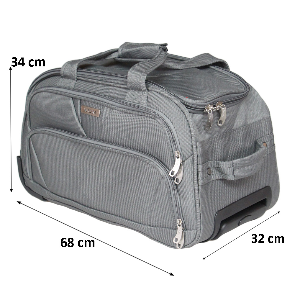 Cestovní taška na kolečkách MRZM šedá velká - náhled 6