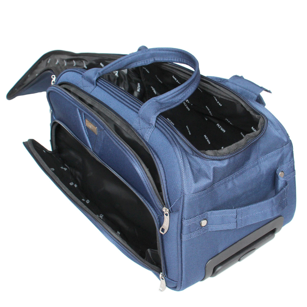 Cestovní taška na kolečkách MRZM modrá střední - náhled 4