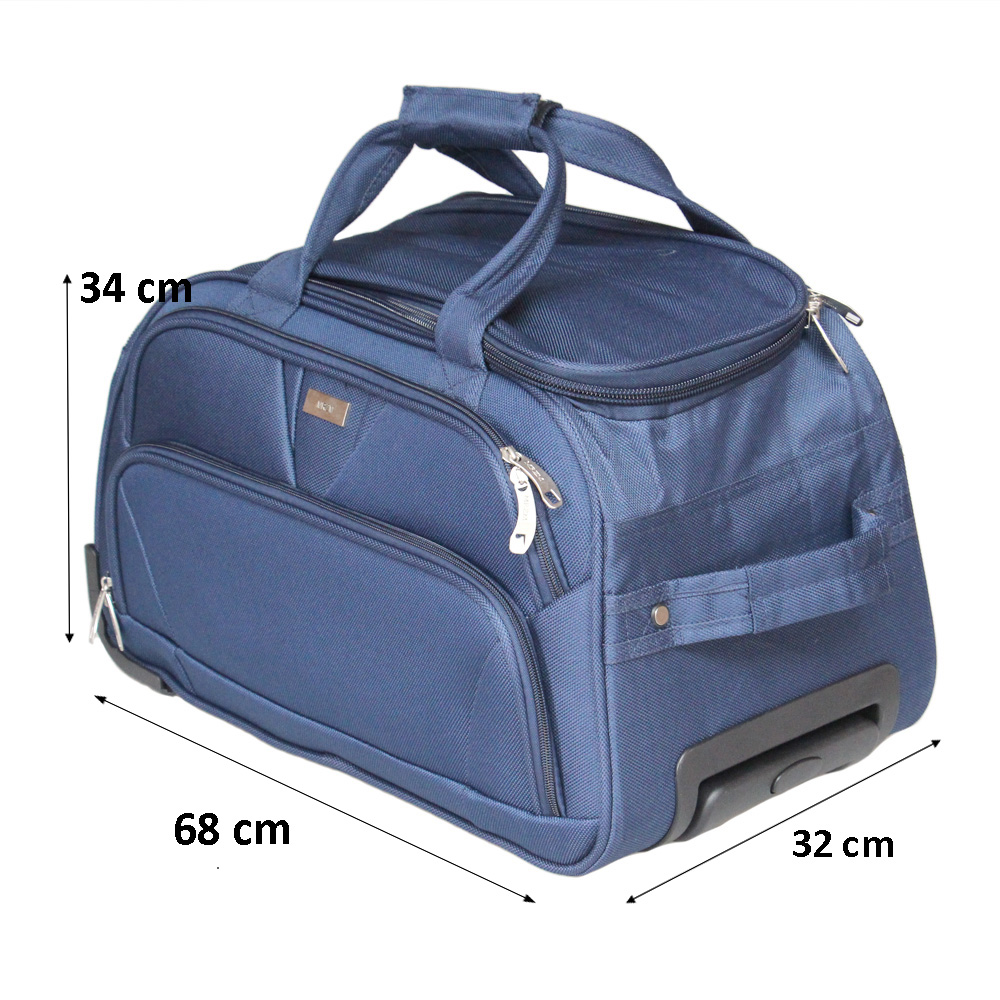 Cestovní taška na kolečkách MRZM modrá velká - náhled 6