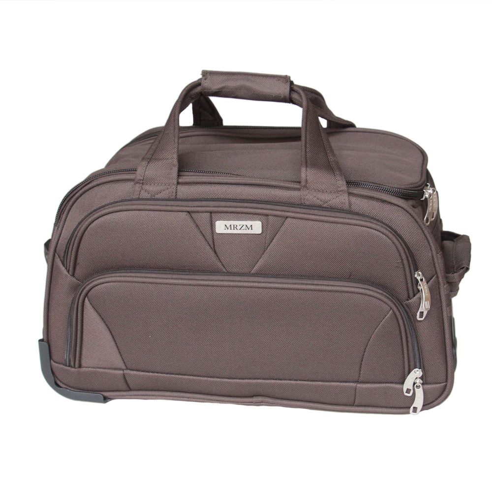 Cestovní taška na kolečkách MRZM tmavě hnědá střední - náhled 1
