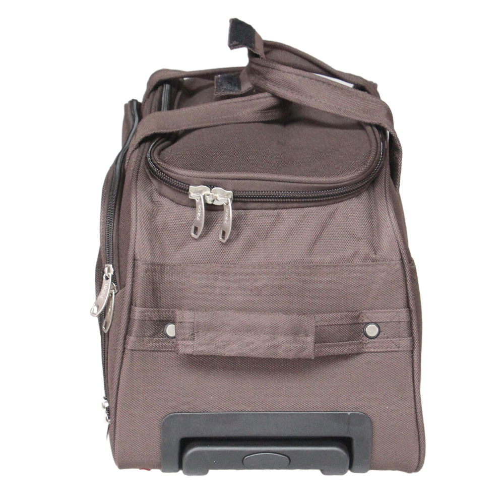 Cestovní taška na kolečkách MRZM tmavě hnědá střední - náhled 4