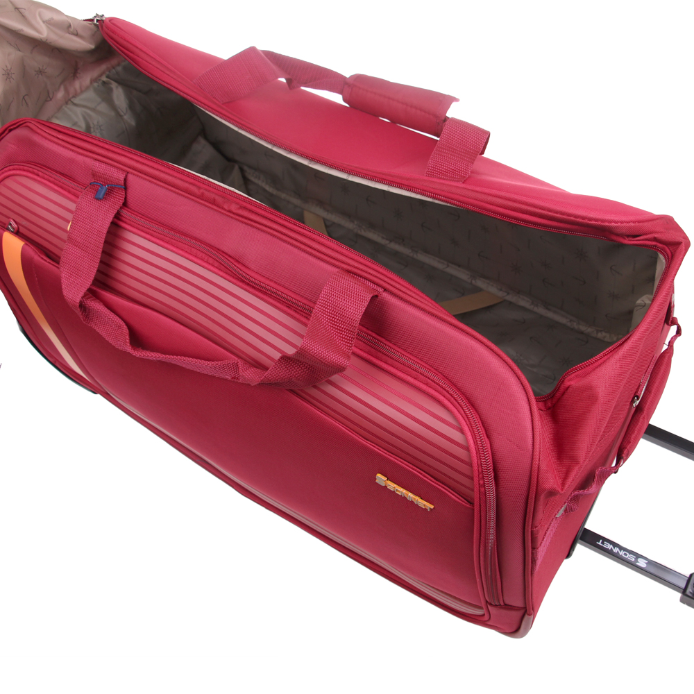 Cestovní taška na kolečkách velká červená - náhled 3