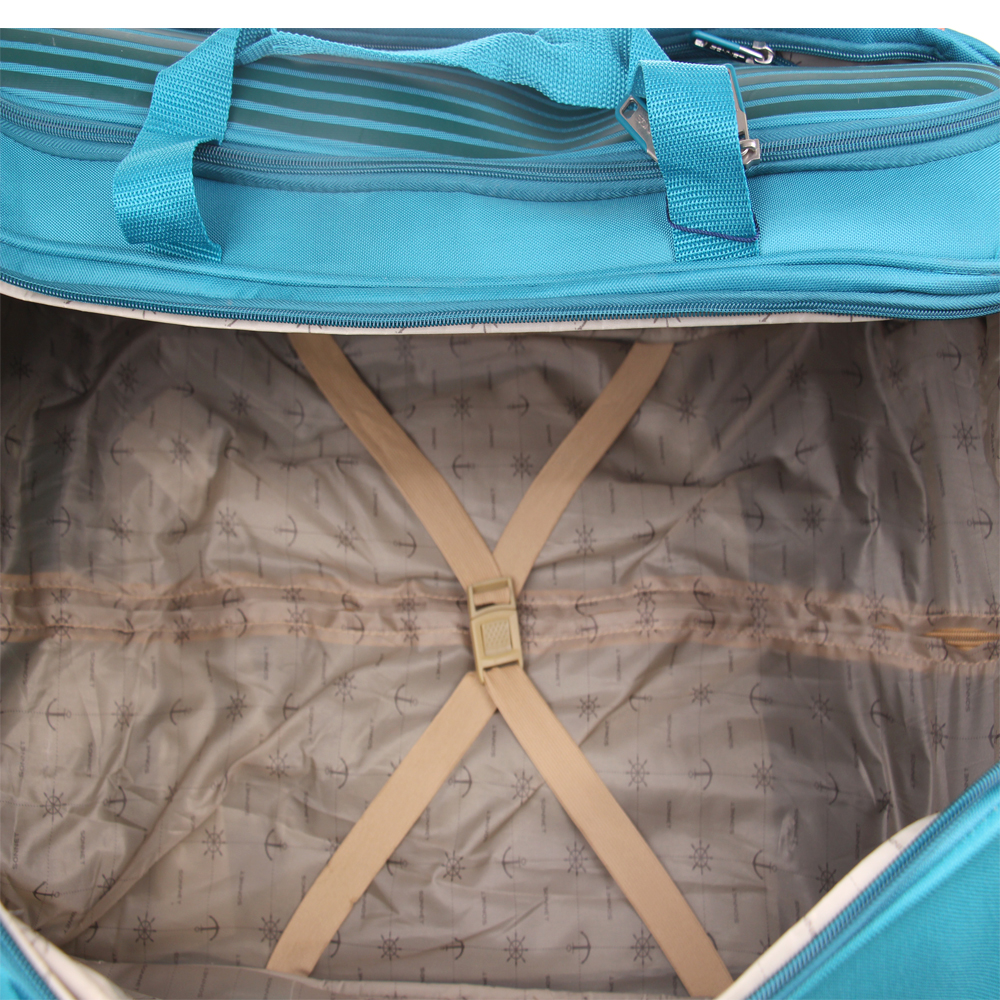 Cestovní taška na kolečkách velká světle modrá - náhled 3