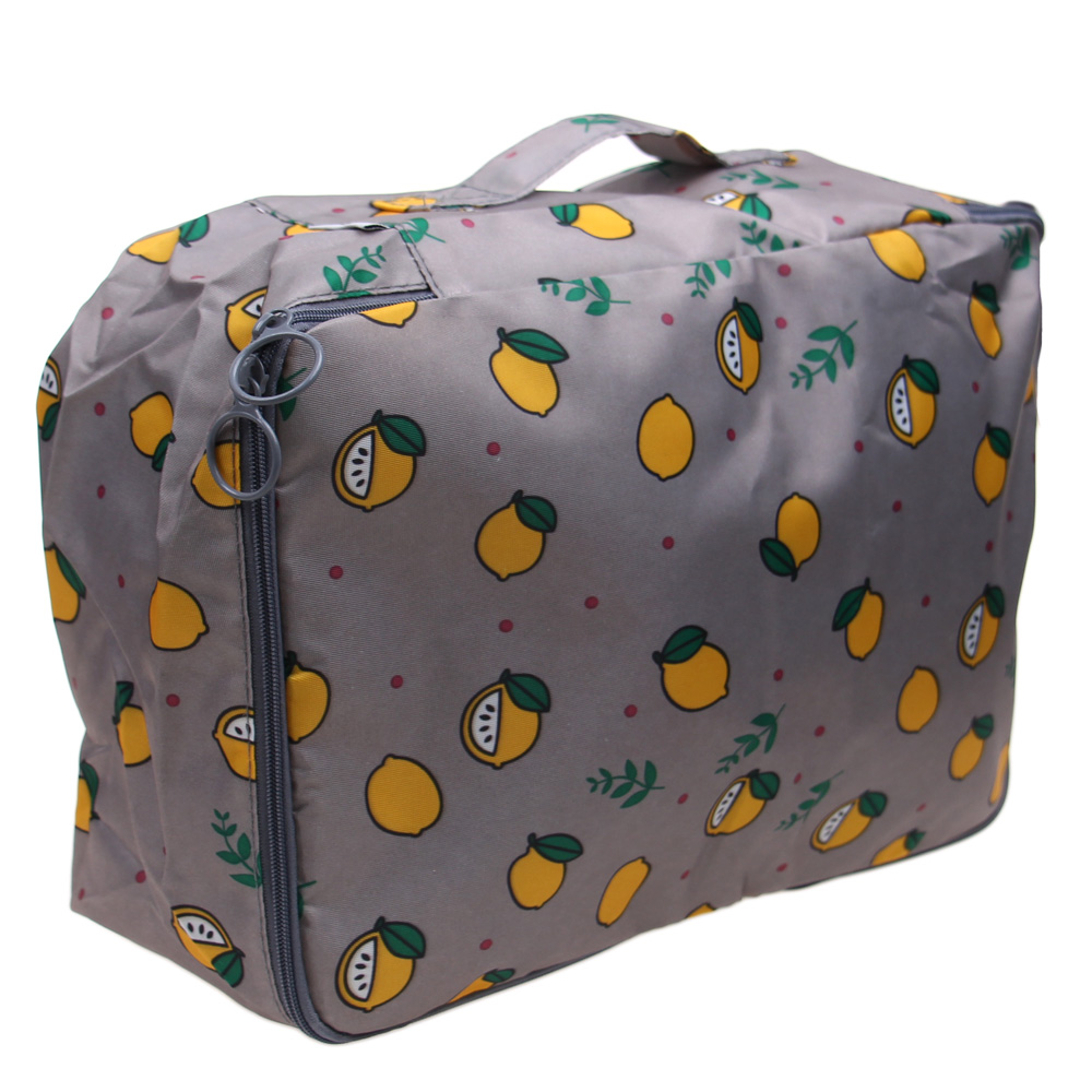 Cestovní organizér do kufru 6ks šedý s citróny - náhled 1