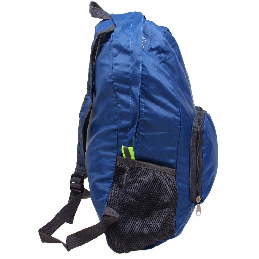 Skládací cestovní batoh modrý - náhled 3