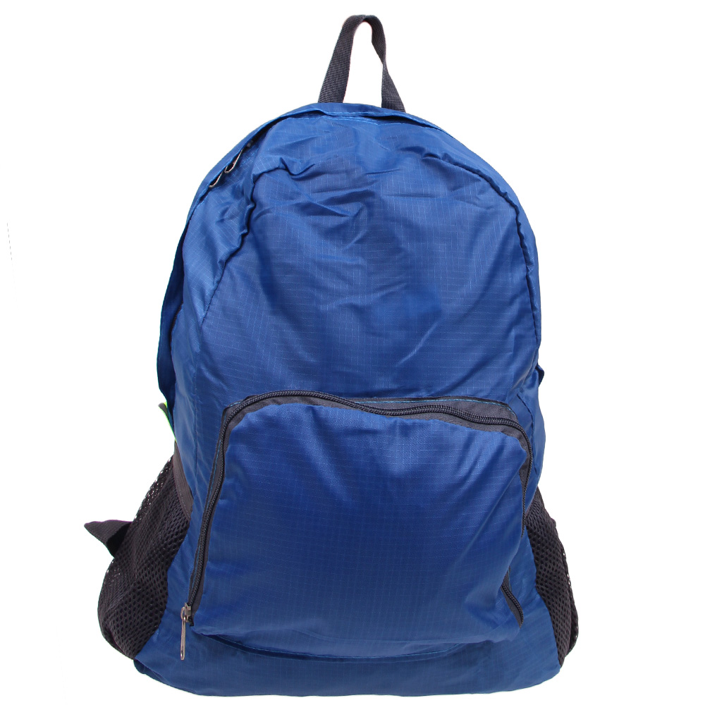 Skládací cestovní batoh modrý - náhled 4