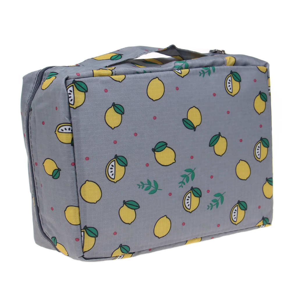 Kosmetická taška Travel šedá s citróny - náhled 2