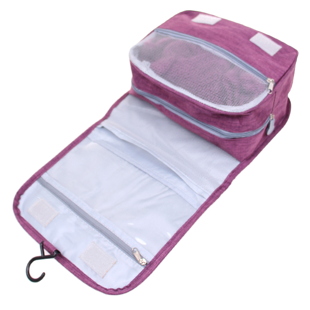Kosmetická taška závěsná Travel Boxin fialová - náhled 3
