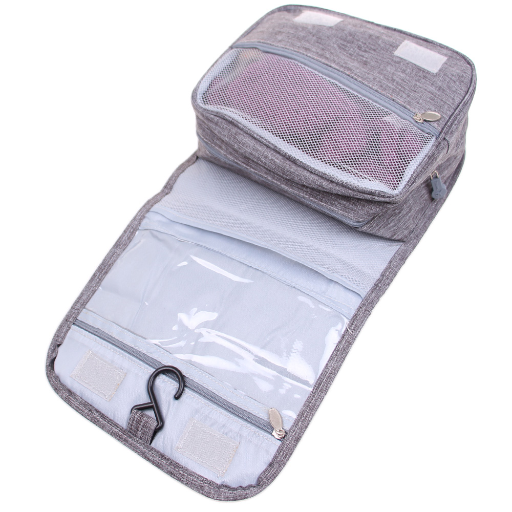 Kosmetická taška závěsná Travel Boxin šedá - náhled 3