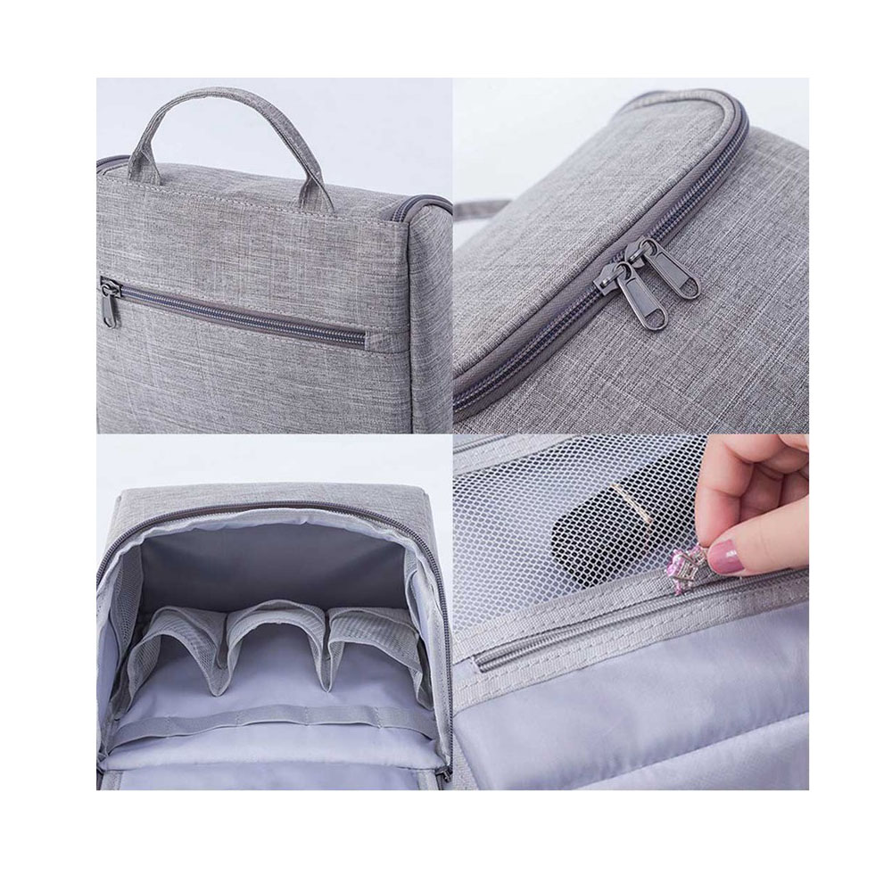 Kosmetická taška závěsná šedá - náhled 2