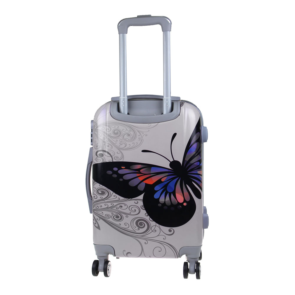 Sada 3 skořepinových kufrů (Silver Butterfly) - náhled 4