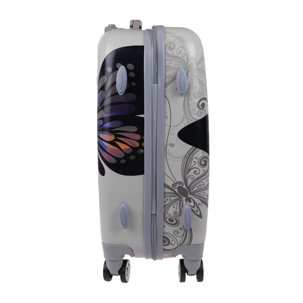 Sada 3 skořepinových kufrů (Silver Butterfly) - náhled 5