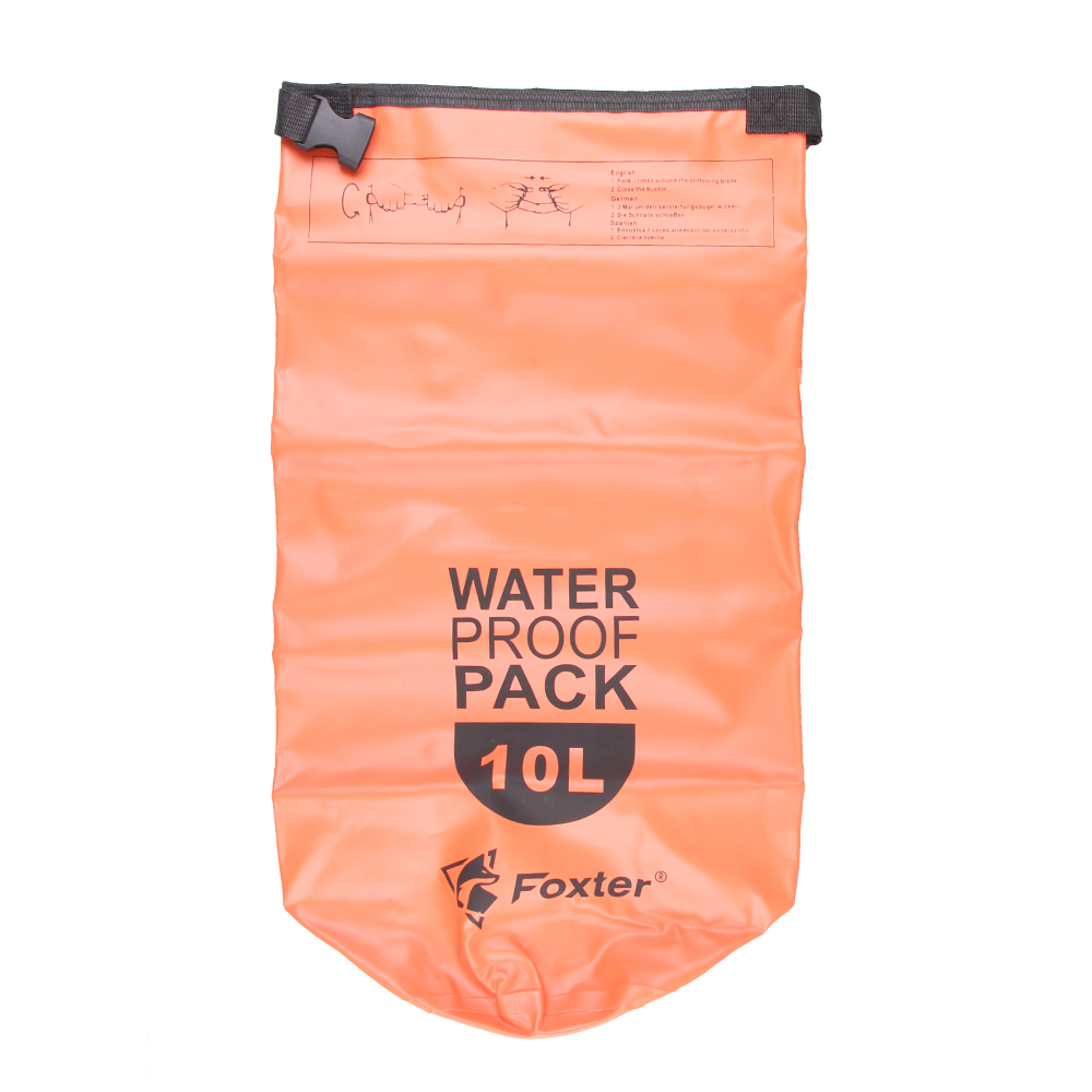 Nepromokavý vak 10 l oranžový - náhled 1
