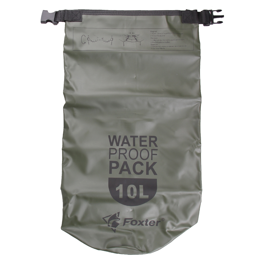 Nepromokavý vak 10 l zelený - náhled 1