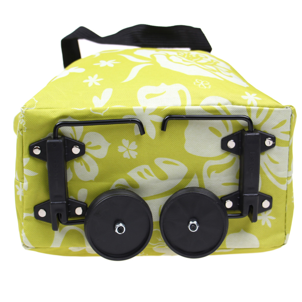 Nákupní taška s kolečky žlutá - náhled 3