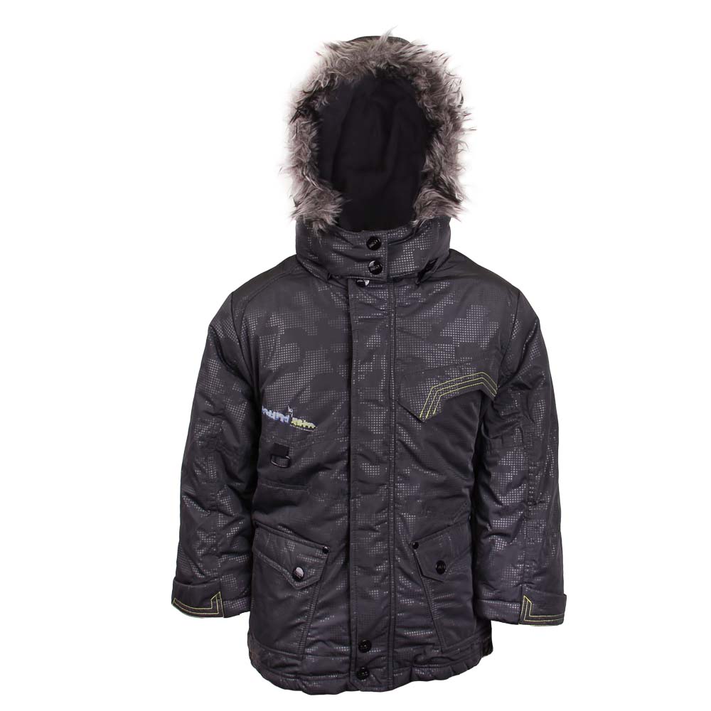 Chlapecká zimní bunda s kapucí s kožíškem vel. 92 - náhled 1