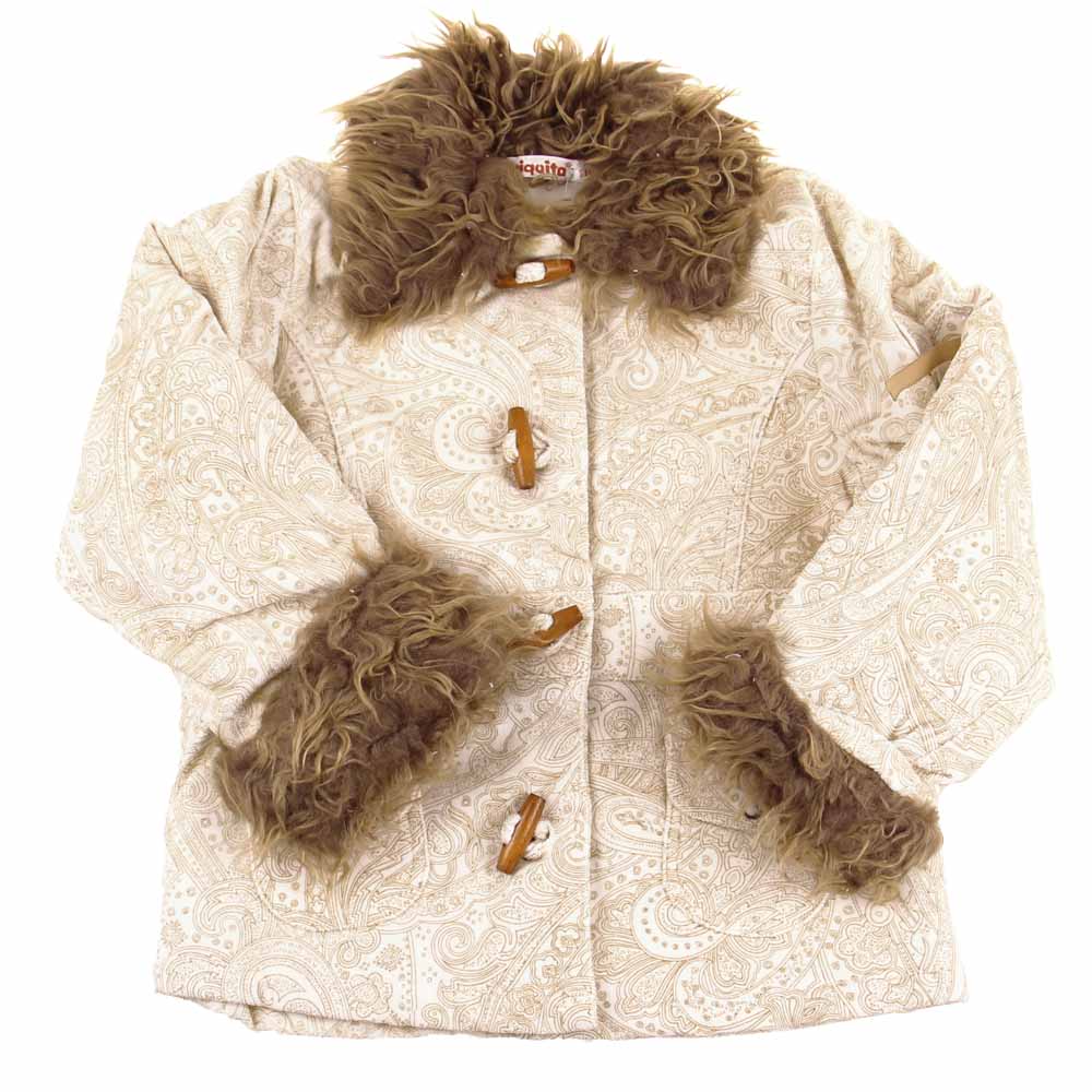 Dívčí kabátek s kožíškem vel. 116 - náhled 1