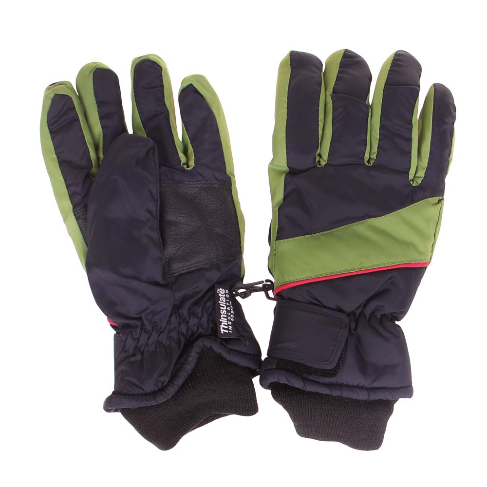 Dětské lyžařské rukavice zelené vel. 16/17 - náhled 1