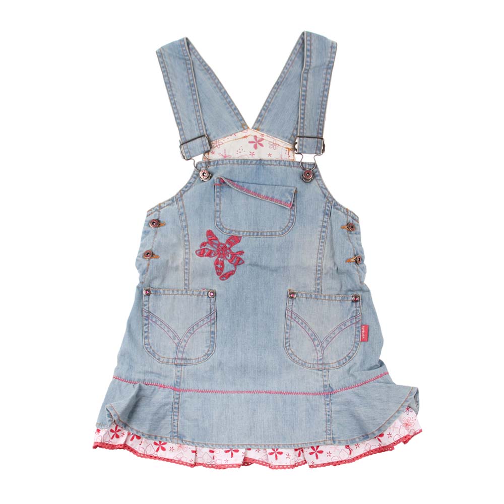 Džínové šaty s laclem vel. 80 - náhled 1