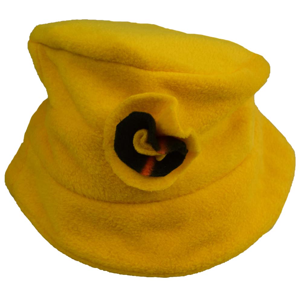 Klobouk fleecový žlutý - náhled 2