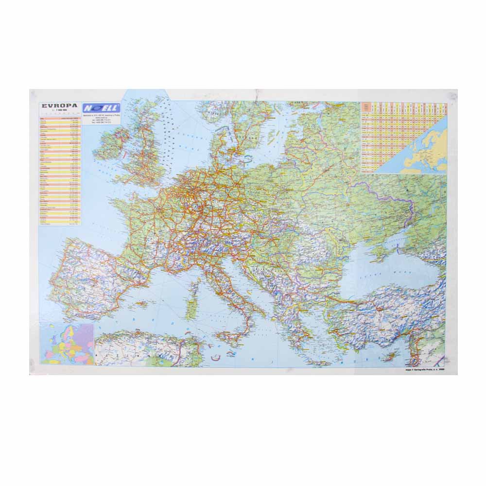 5 x podložka na psací stůl s mapou Evropy - náhled 2